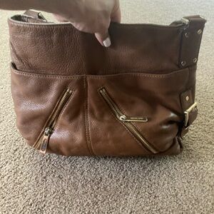 Michael Kors Tan Leather Shoulder Bag